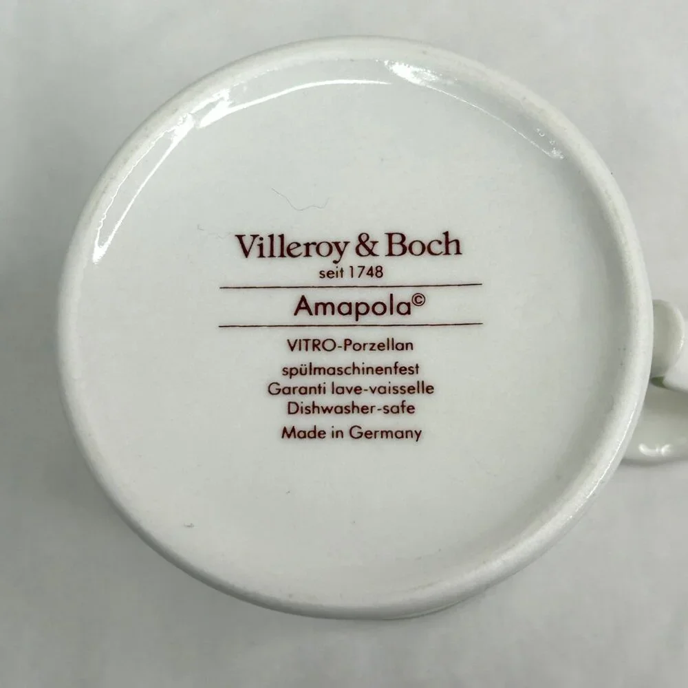 Villeroy & Boch‎ Amapola Vitro-Porzellan Creamer Pitcher Floral Design 3.5